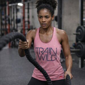 The North Face Pink And Maroon  Racerback Tank Top Size Small